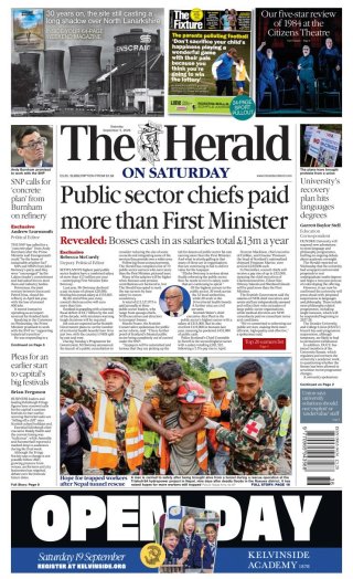 The Herald Scotland frontpage thumbnail