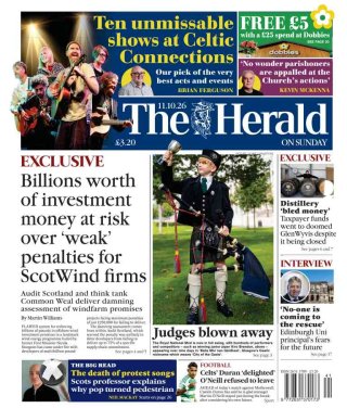 The Herald Scotland frontpage thumbnail