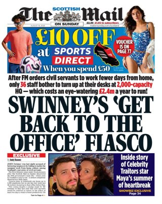 Scottish Daily Mail frontpage thumbnail