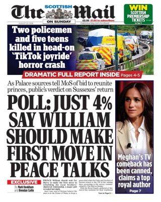 Scottish Daily Mail frontpage thumbnail