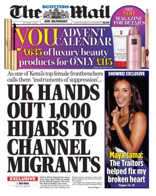 Scottish Daily Mail frontpage thumbnail