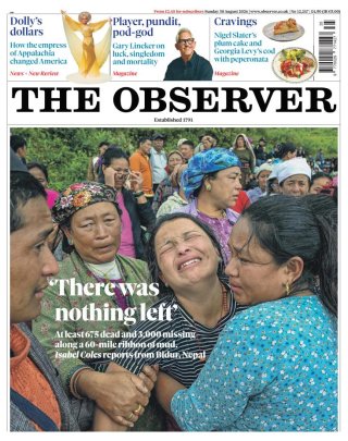 The Observer frontpage thumbnail