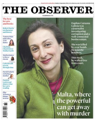 The Observer frontpage thumbnail