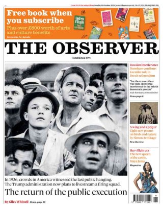 The Observer frontpage thumbnail