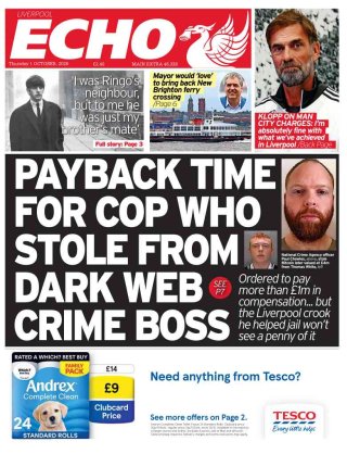 Liverpool Echo frontpage thumbnail