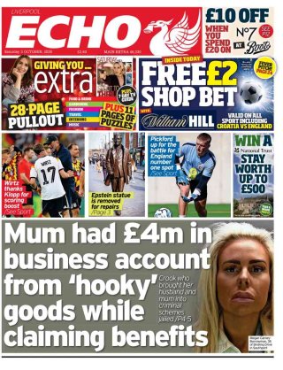 Liverpool Echo frontpage thumbnail