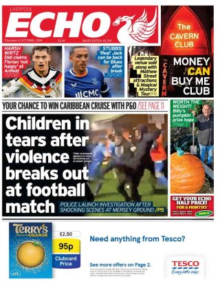 Liverpool Echo frontpage thumbnail