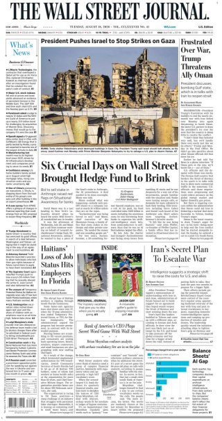 Wall Street Journal — 18 Aug 2026 • 07:50