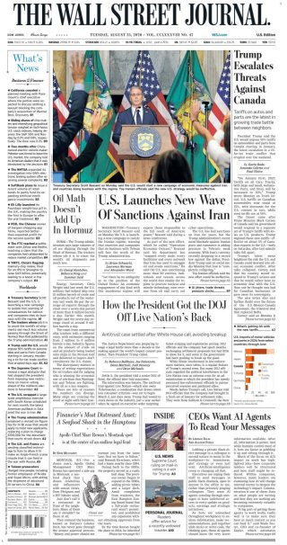 Wall Street Journal — 25 Aug 2026 • 07:02