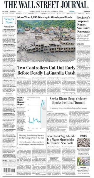 Wall Street Journal frontpage thumbnail