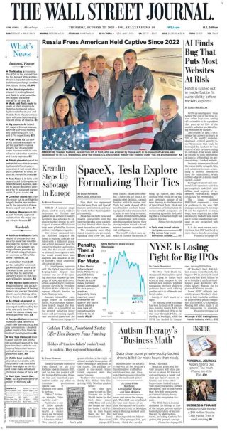 Wall Street Journal — 22 Oct 2026 • 07:20