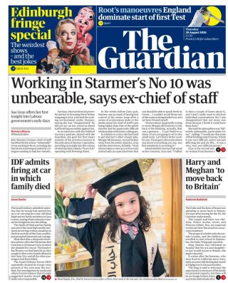 The Guardian frontpage thumbnail