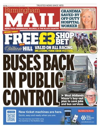 Birmingham Mail frontpage thumbnail