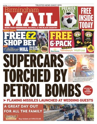 Birmingham Mail frontpage thumbnail