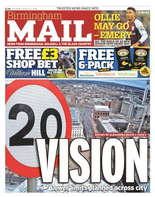 Birmingham Mail frontpage thumbnail