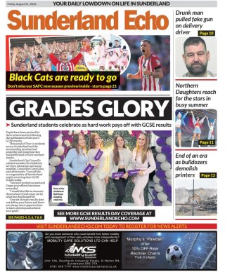 Sunderland Echo frontpage thumbnail