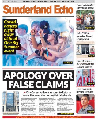 Sunderland Echo — 31 Aug 2026 • 10:31