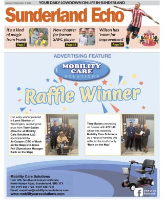 Sunderland Echo frontpage thumbnail