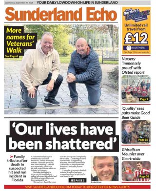 Sunderland Echo — 30 Sep 2026 • 10:31