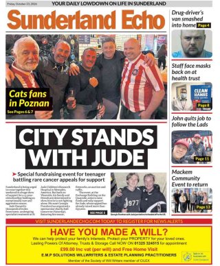 Sunderland Echo — 23 Oct 2026 • 10:05