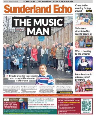 Sunderland Echo frontpage thumbnail