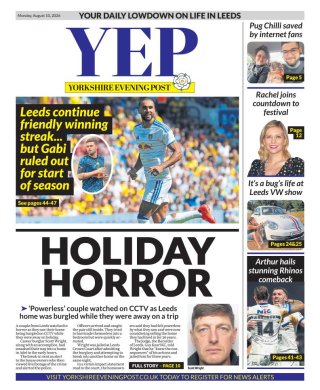 Yorkshire Evening Post frontpage thumbnail
