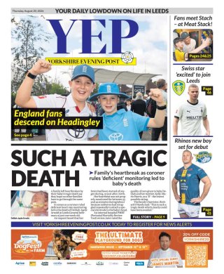 Yorkshire Evening Post frontpage thumbnail