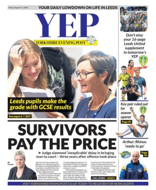 Yorkshire Evening Post frontpage thumbnail