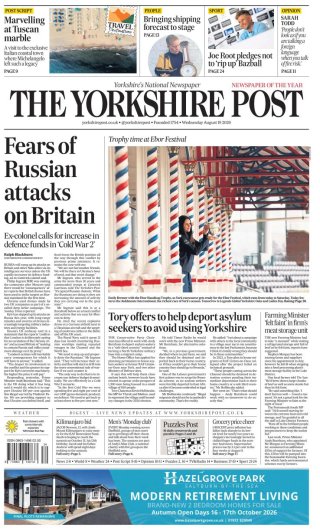 Yorkshire Post — 19 Aug 2026 • 00:10