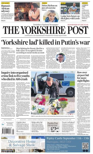 Yorkshire Post — 25 Aug 2026 • 00:10