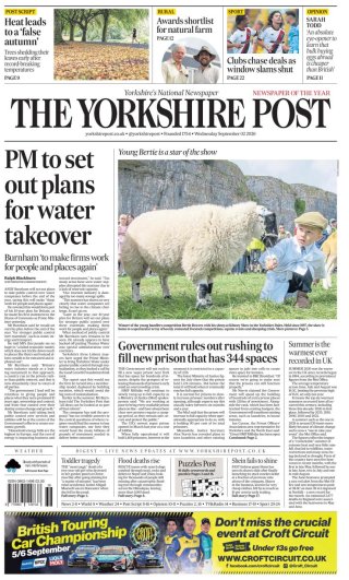 Yorkshire Post frontpage thumbnail