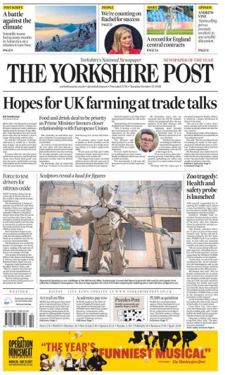 Yorkshire Post frontpage thumbnail