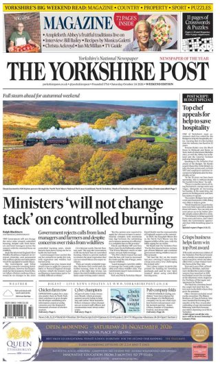 Yorkshire Post frontpage thumbnail