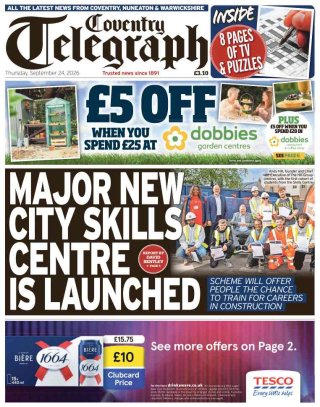 Coventry Telegraph — 24 Sep 2026 • 03:20