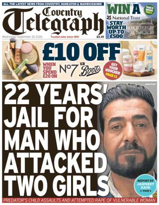 Coventry Telegraph — 30 Sep 2026 • 03:10