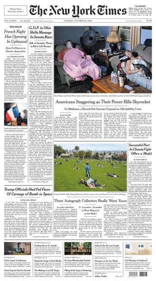 The New York Times frontpage thumbnail