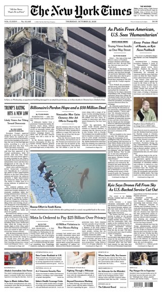 The New York Times frontpage thumbnail