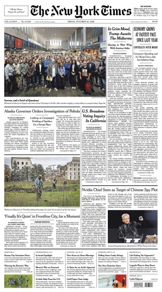 The New York Times frontpage thumbnail