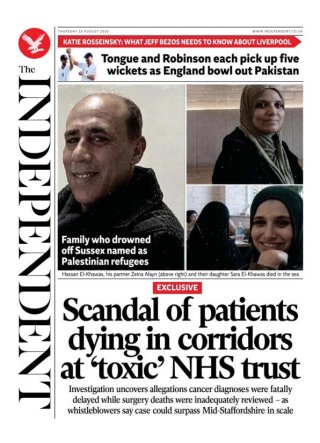 The Independent frontpage thumbnail