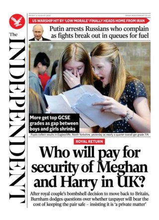 The Independent frontpage thumbnail