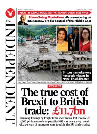 The Independent frontpage thumbnail