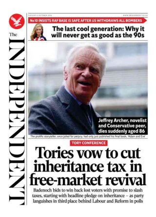 The Independent frontpage thumbnail