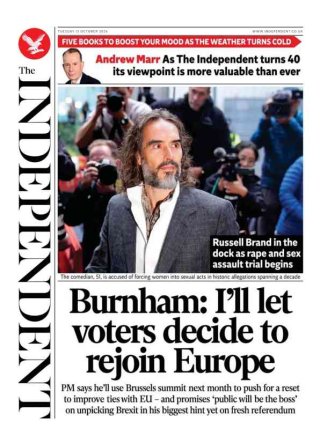 The Independent frontpage thumbnail