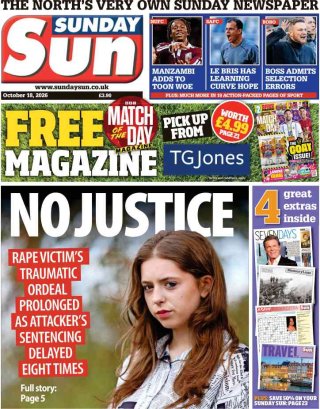Sunday Sun frontpage thumbnail