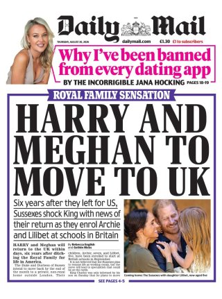 Daily Mail frontpage thumbnail
