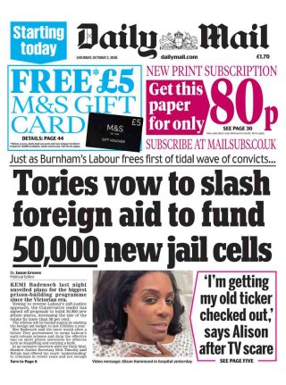 Daily Mail — 03 Oct 2026 • 01:21