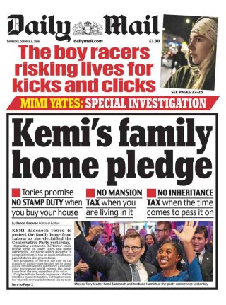 Daily Mail frontpage thumbnail