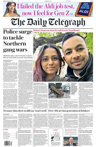 Telegraph frontpage thumbnail