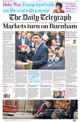 Telegraph frontpage thumbnail