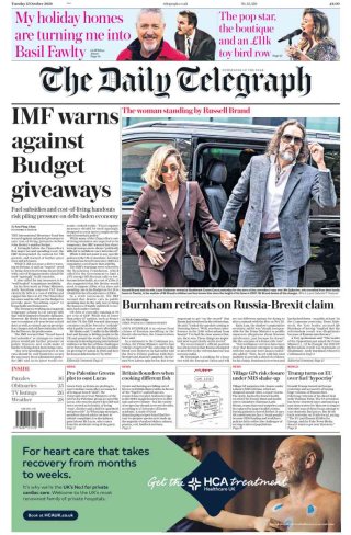 Telegraph frontpage thumbnail